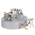 8 Man Paper Clip Set w/ Magnet Base